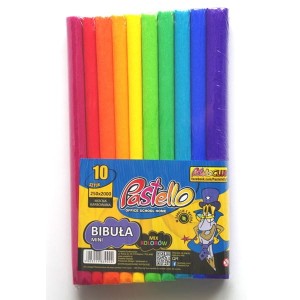 Bibuła marszczona mini 25cm x 200cm zestaw mix 10szt. /PAS-9024/