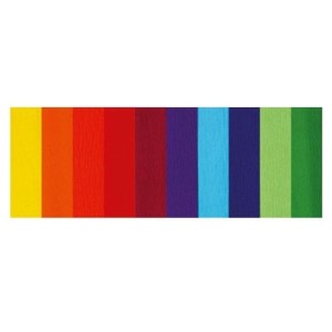 Bibuła marszczona MIX kolorów FIORELLO zestaw 10 sztuk /170-1606/