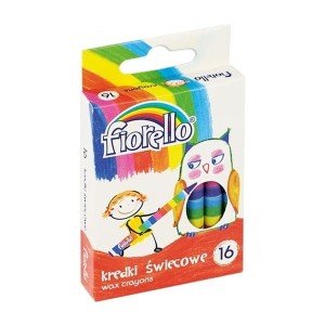 Kredki świecowe FIORELLO 16 kolorów -170-1385-