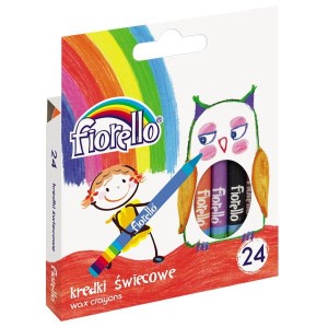 Kredki świecowe FIORELLO 24 kolory -170-1386-