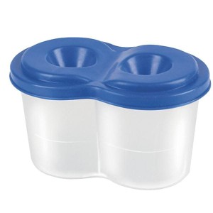 Kubek niekapek PANTA PLAST duży z dwoma otworami mix kolorów