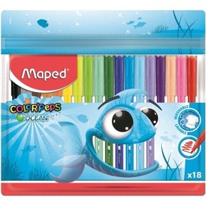 Pisaki 18 kolorów MAPED COLORPEPS ocean ZIP etui /845721/