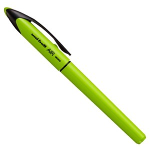 Pióro kulkowe nowej generacji UBA-188 M AIR Micro w jasnoniezielonej obudowie, kolor wkładu niebieski /|UNUBA188EL-M/DJZI/