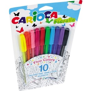 DŁUGOPIS FIORELLA CARIOCA TYPU CORVINA 10 KOLORÓW  -160-1409-