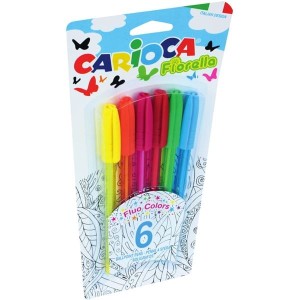 Długopisy Fiorella CARIOCA typu Corvina 6 kolorów /160-1407/