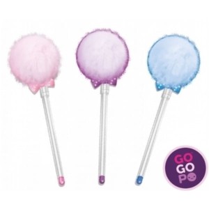 Długopis dziecięcy GOGOPO z pomponem mix kolorów  /GP039/