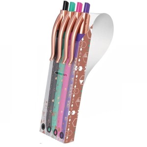 Długopis automatyczny MILAN COPPER P1 mix kolorów 4szt. /176583914/